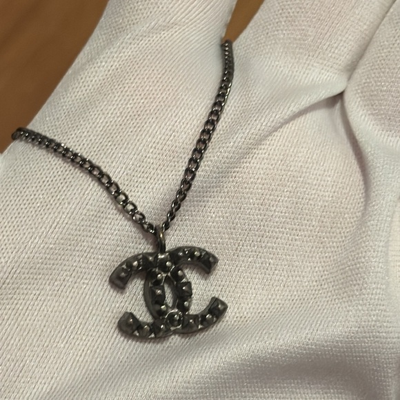 Authentic Chanel 2005 Gun Metal CC Bracelet - Picture 2 of 4